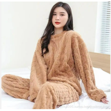 Thickened Winter Home Wear Two Piece Set